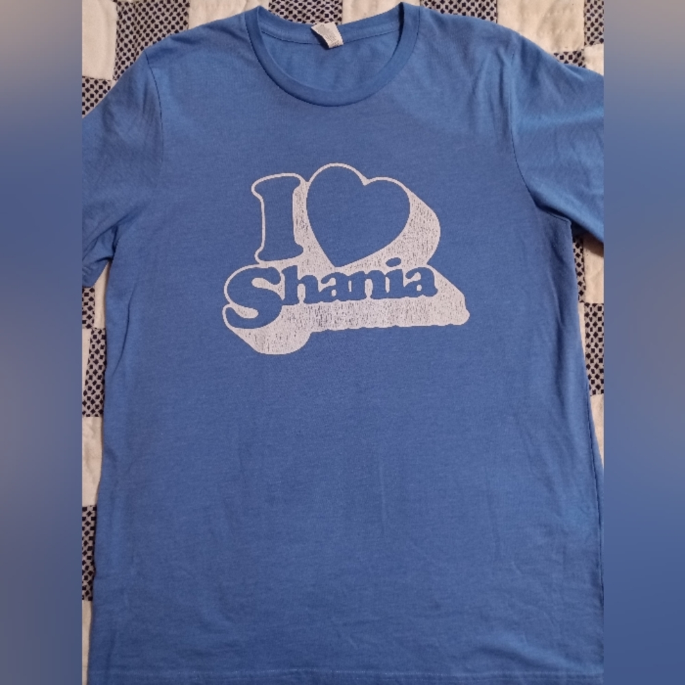 Light blue Shania Twain Tshirt